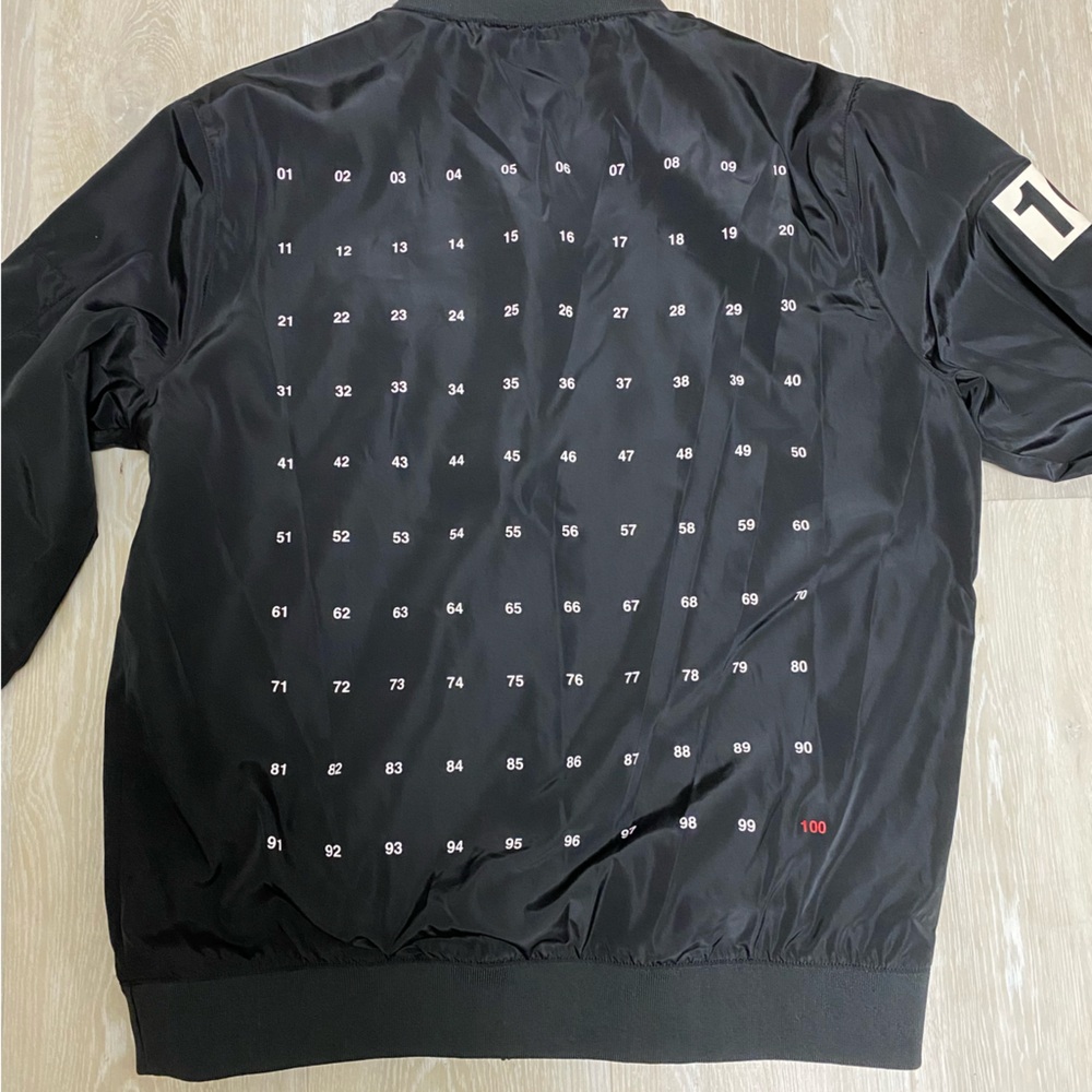 100 Thieves number bomber jacket